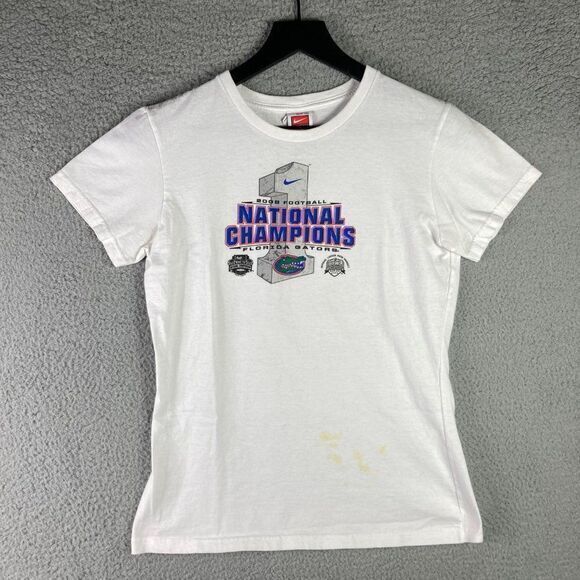 Nike Florida Gators Youth T-Shirt Size Medium 2008 National Champions NCAA Short - Picture 2 of 8